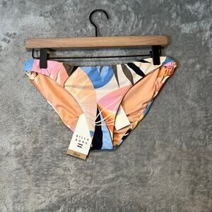 Billabong Womens Lowrider‎ Bikini Bottoms Last Rays Multi Large Twist Side New